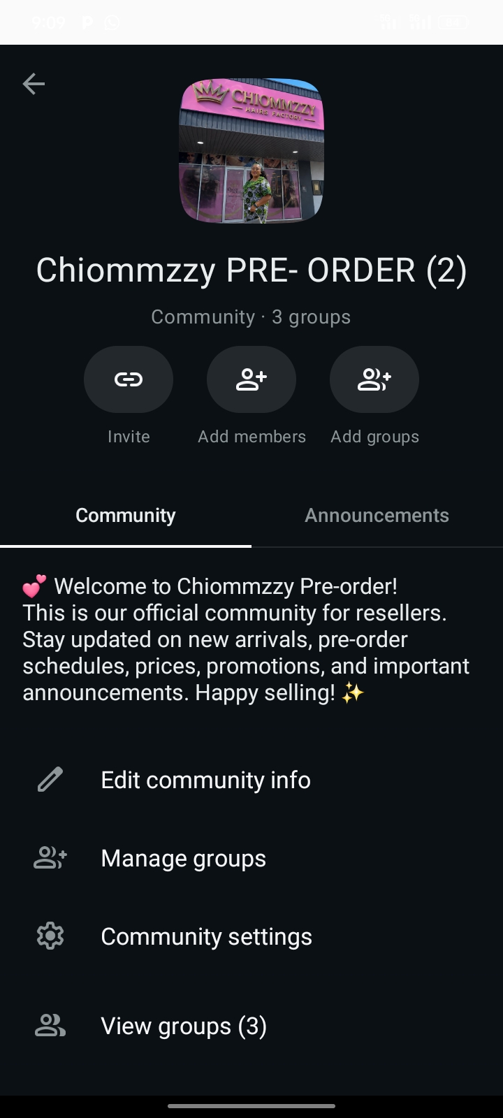 Chiommzzy pre-order community