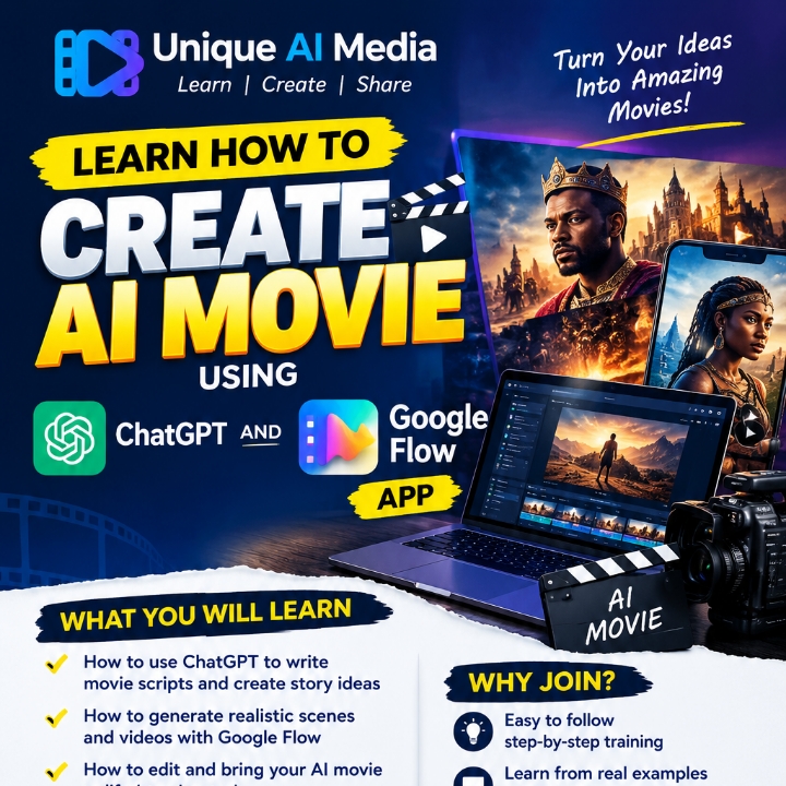 AI film production/training with Unique media